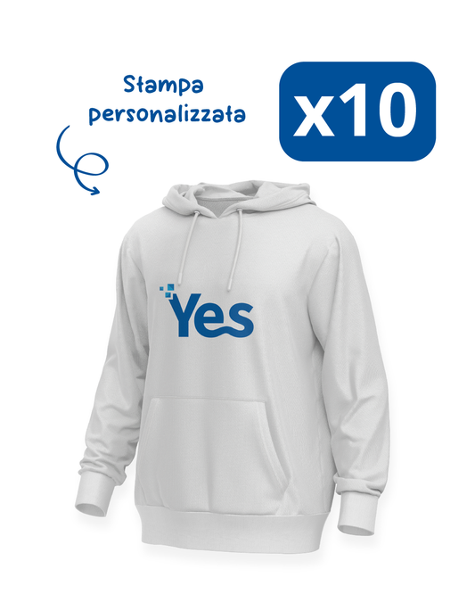 N.10 Felpe con cappuccio stampate