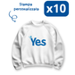 N.10 Felpe girocollo stampate